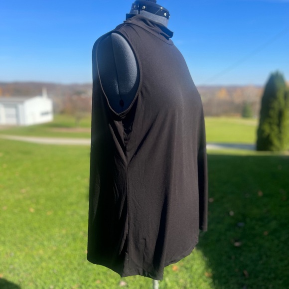 Susan Graver Modern Essentials Liquid Knit Mock Neck Top New Without Tags - Picture 2 of 7